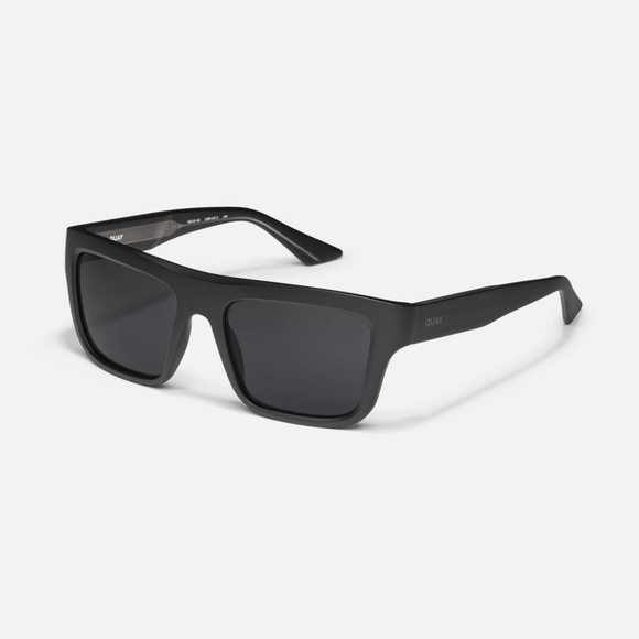 Quay Australia Dealers Choice Matte Black Polarized Sunglasses